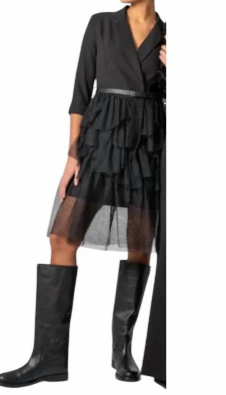 NEW ASTRID cocktail tulle dress in black
